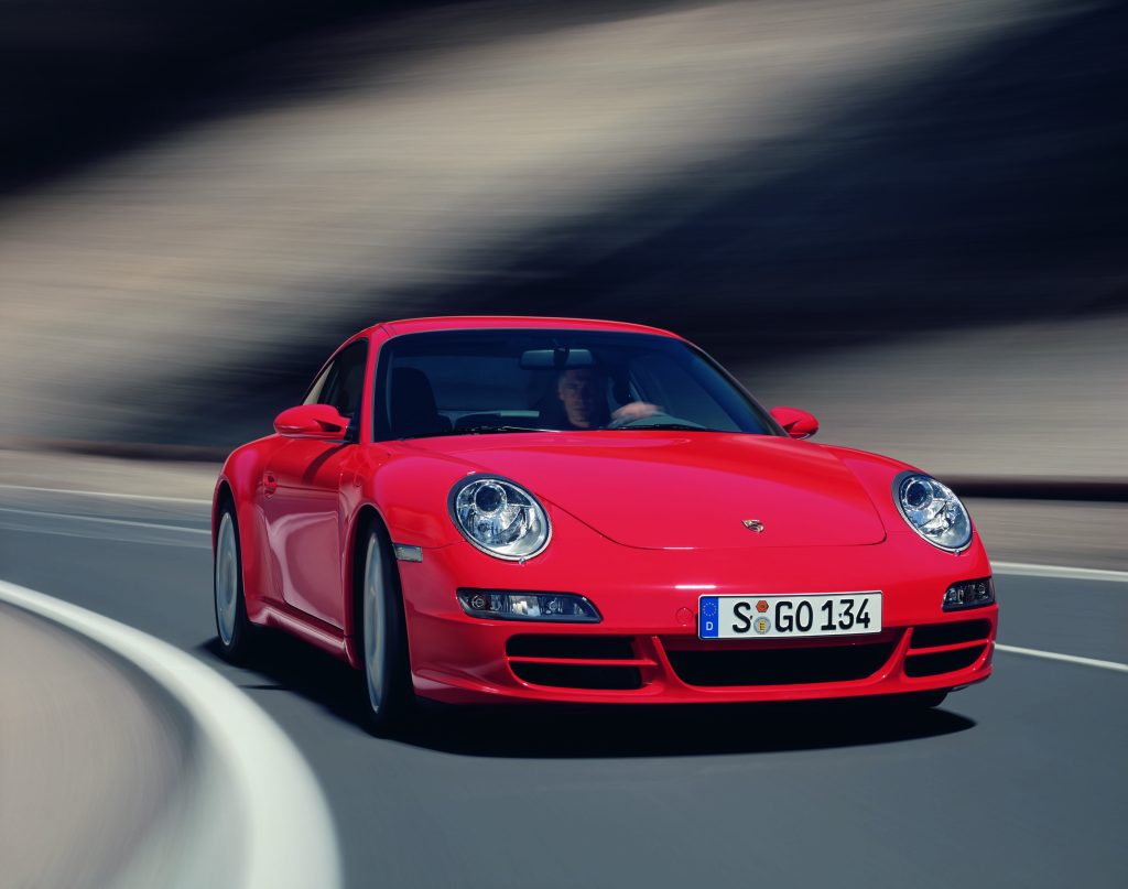 Red Porsche Carrera 997