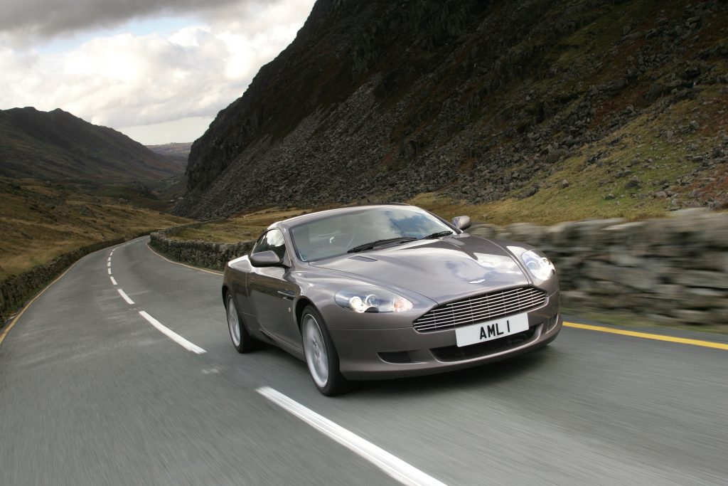 Grey Aston Martin DB9