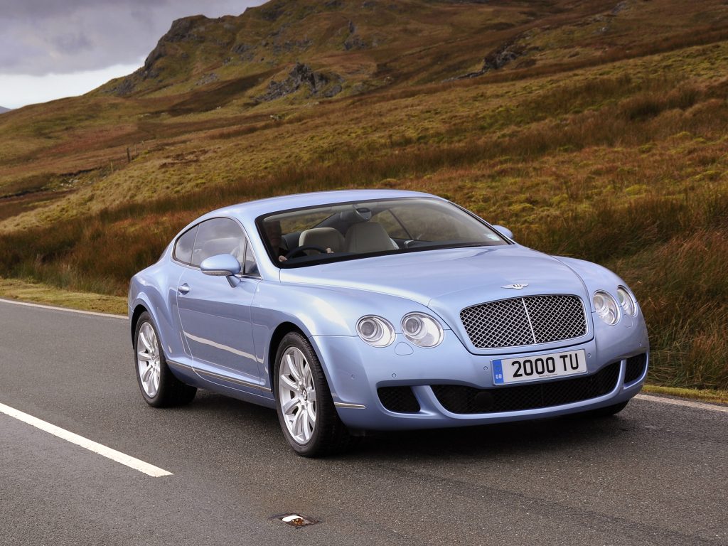 Blue Bentley Continental