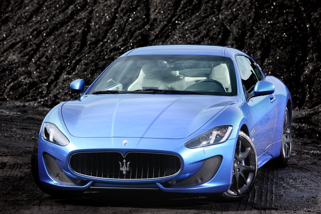 Blue Maserati GranTurismo