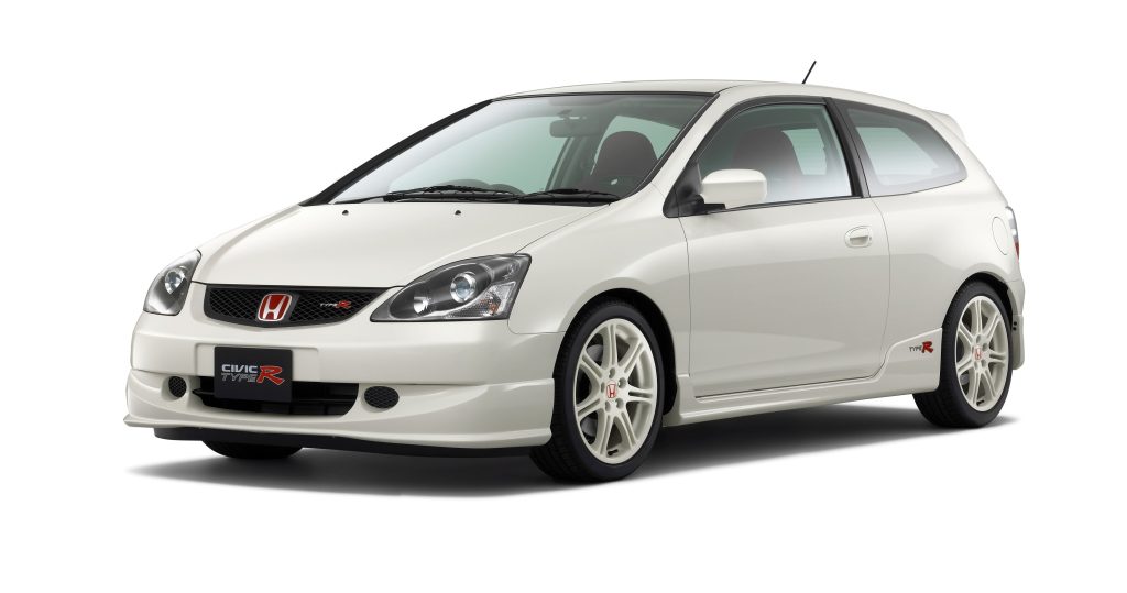 White Honda Civic Type-R EP3