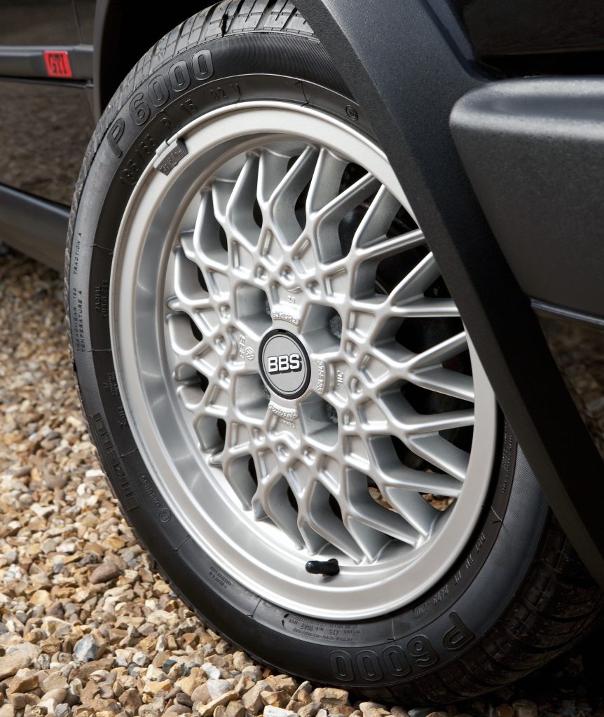 Black Volkswagen GTI Mk2 BBS wheel