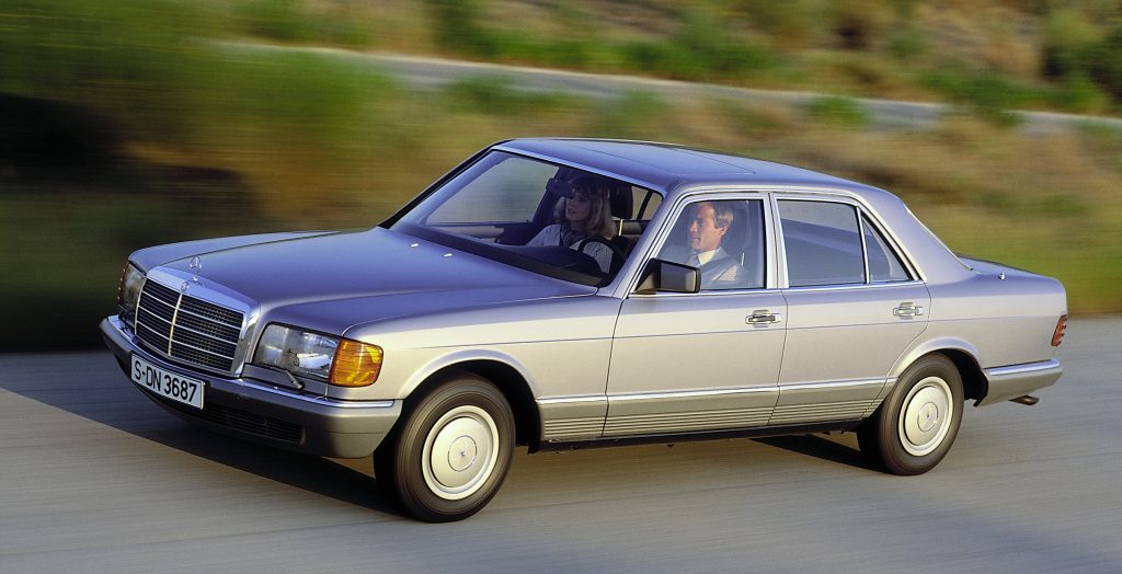 Silver Mercedes-Benz S Class W126