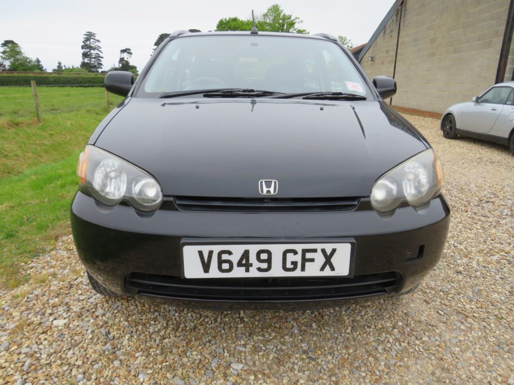Front view of black Honda HR-V