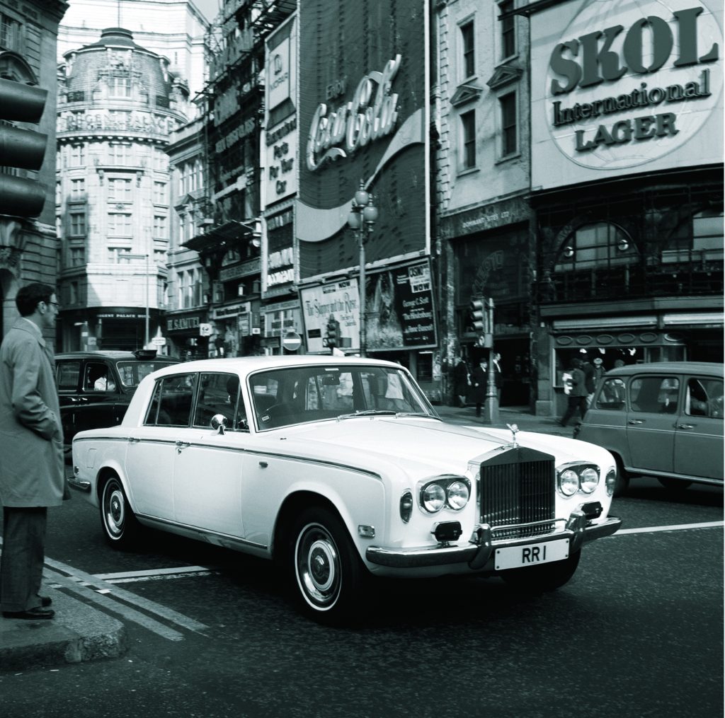 White Rolls-Royce Silver Shadow
