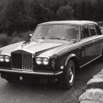 Rolls-Royce Silver Shadow saloon on bridge