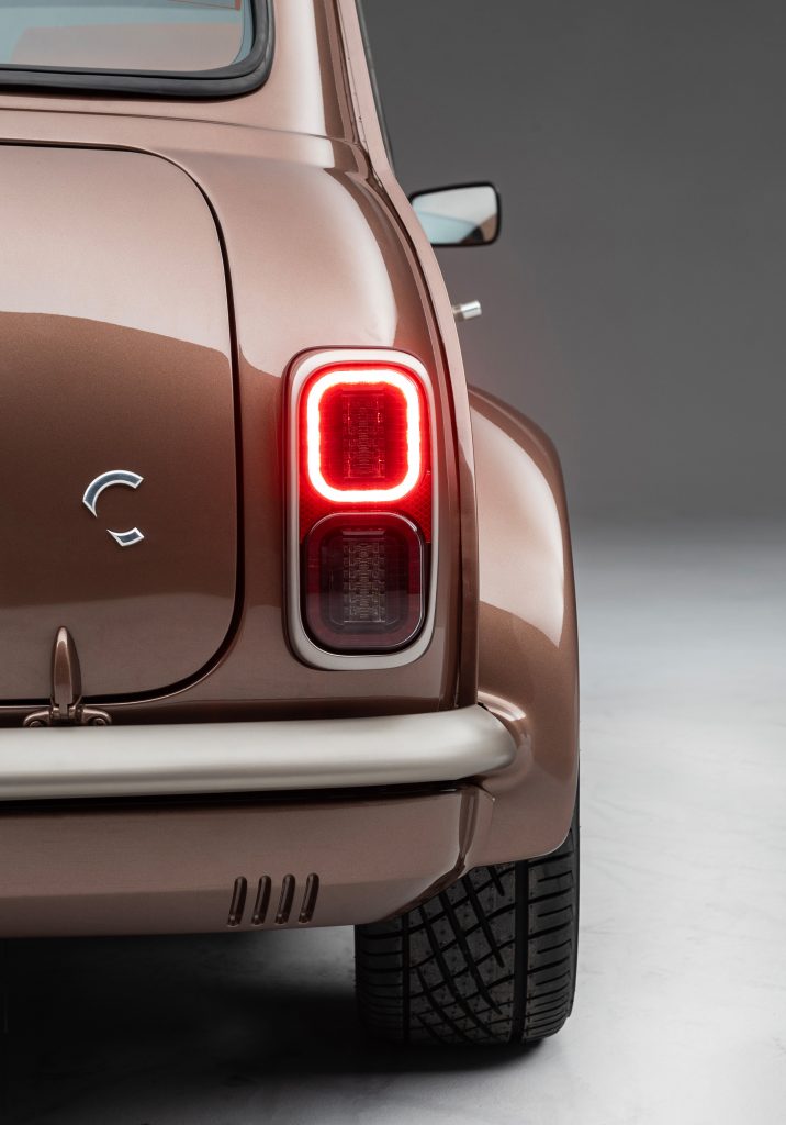Rear lights of Mini car