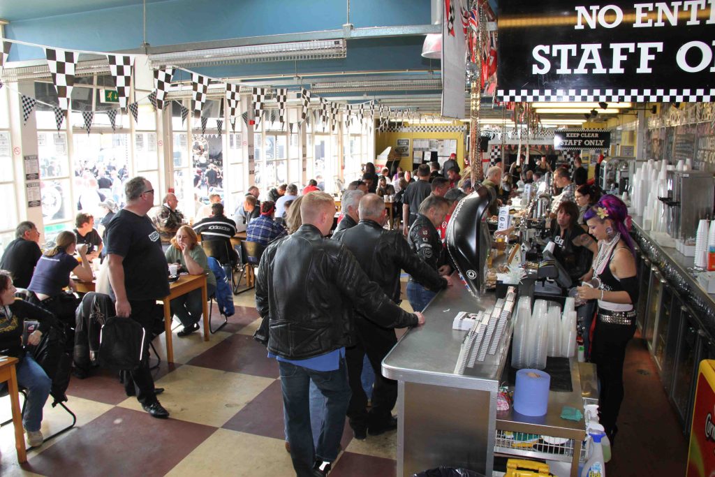 interior of a busy cafe