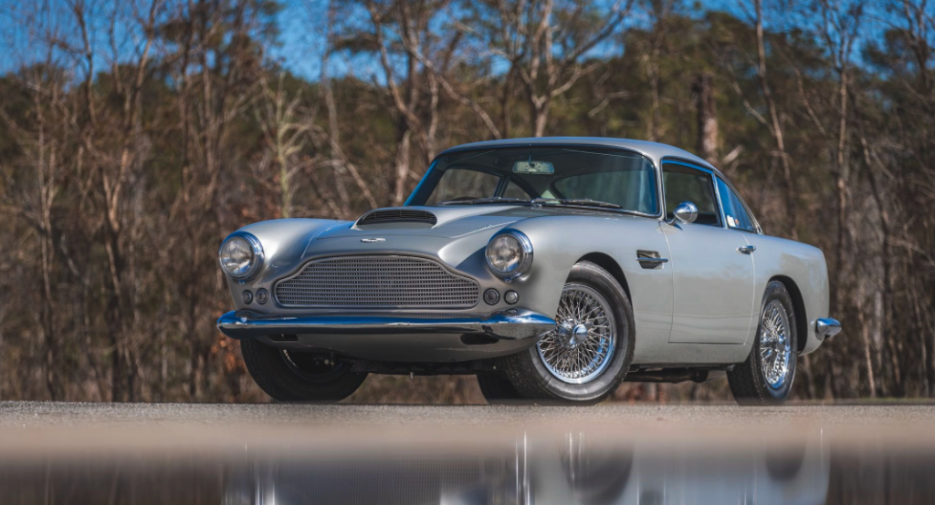 Silver Aston Martin DB4