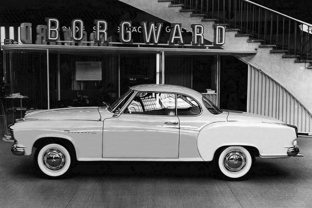 Car displayed in Borgward showroom