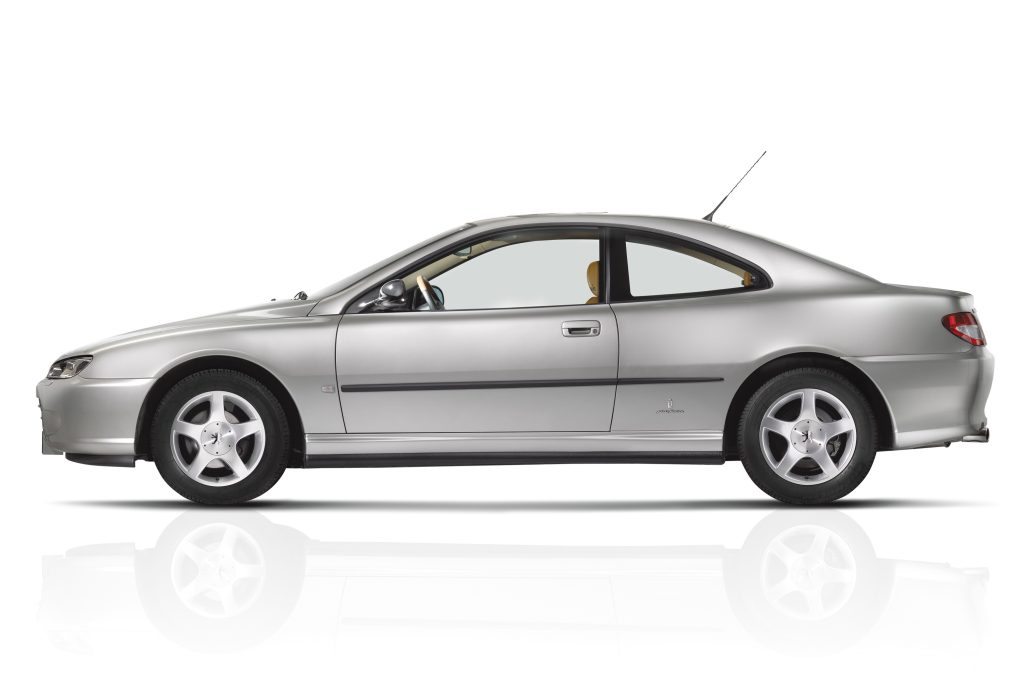 Silver Peugeot 406 Coupe