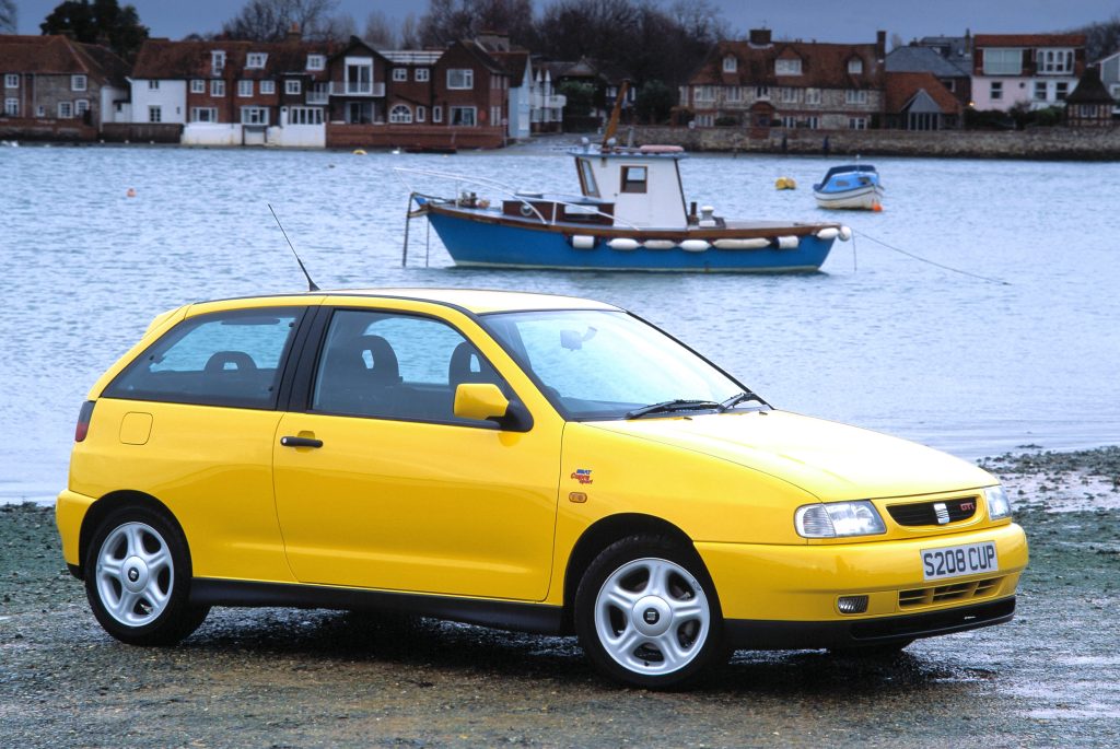 Yellow SEAT Ibiza GTI