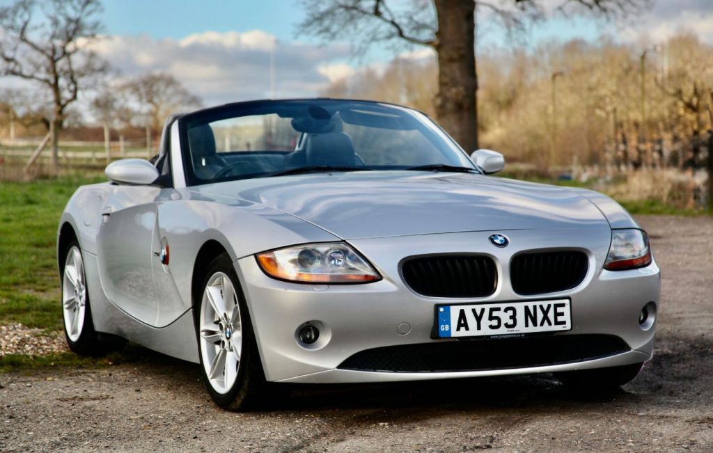 Silver BMW Z4