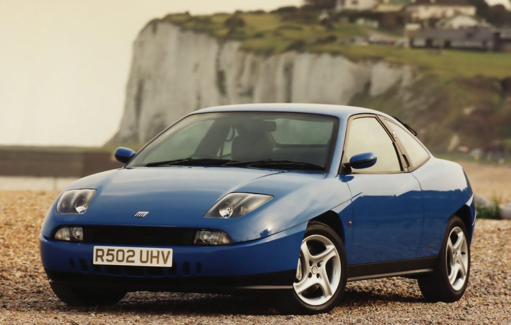 Blue Fiat Coupe