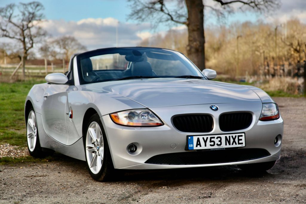 Silver BMW Z4