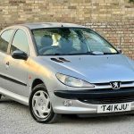 Silver Peugeot 206