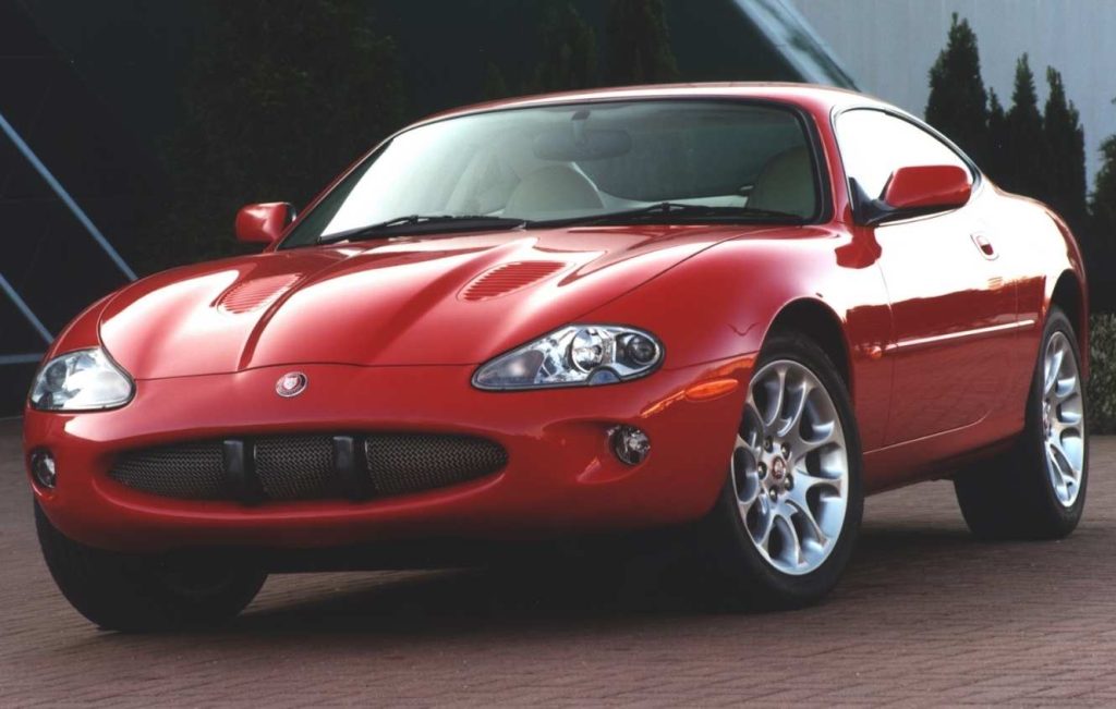 Red Jaguar XKR Coupe