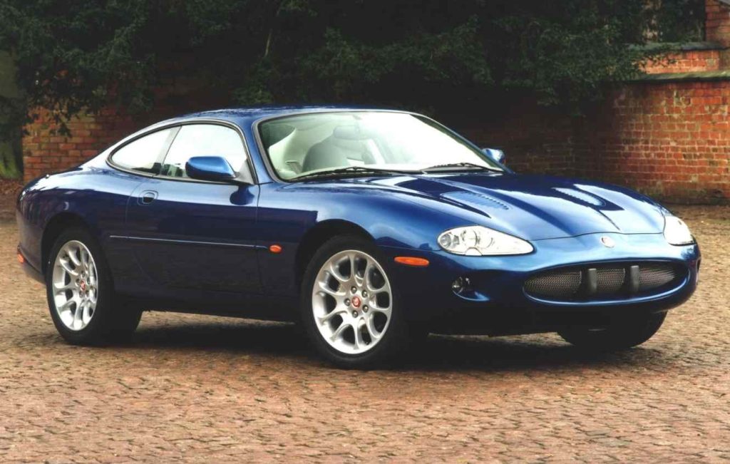 Blue Jaguar XKR Coupe