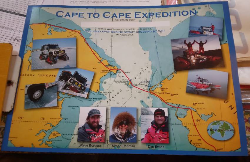 Brochure showing the Cape to Cape Expedition