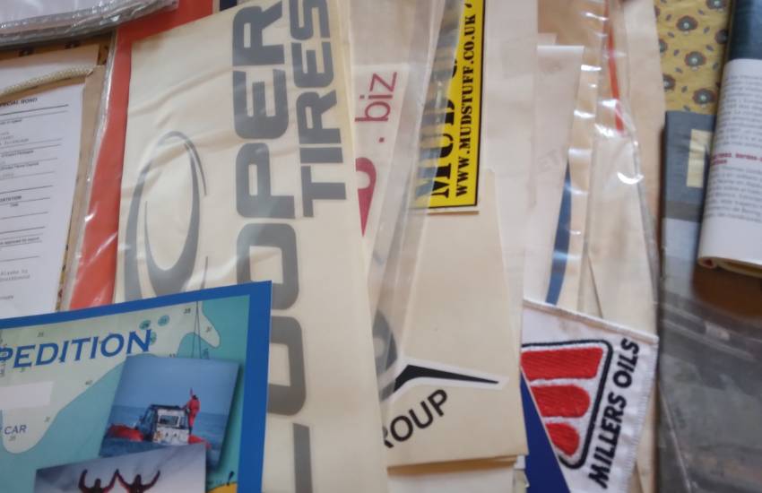 Pile of papers for a car