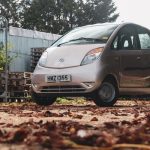 Tata nano car parked up