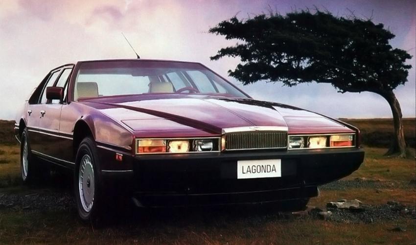 Red Aston Martin Lagonda