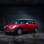 Red Mini Cooper car