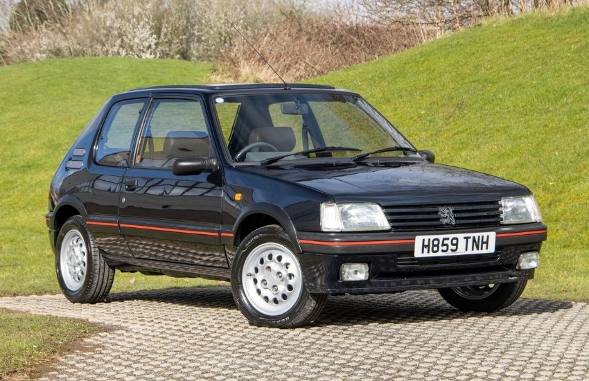 Black Peugeot GTI car which counts as a classic for classic car insurance