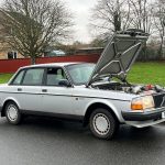 Volvo car with a flat battery