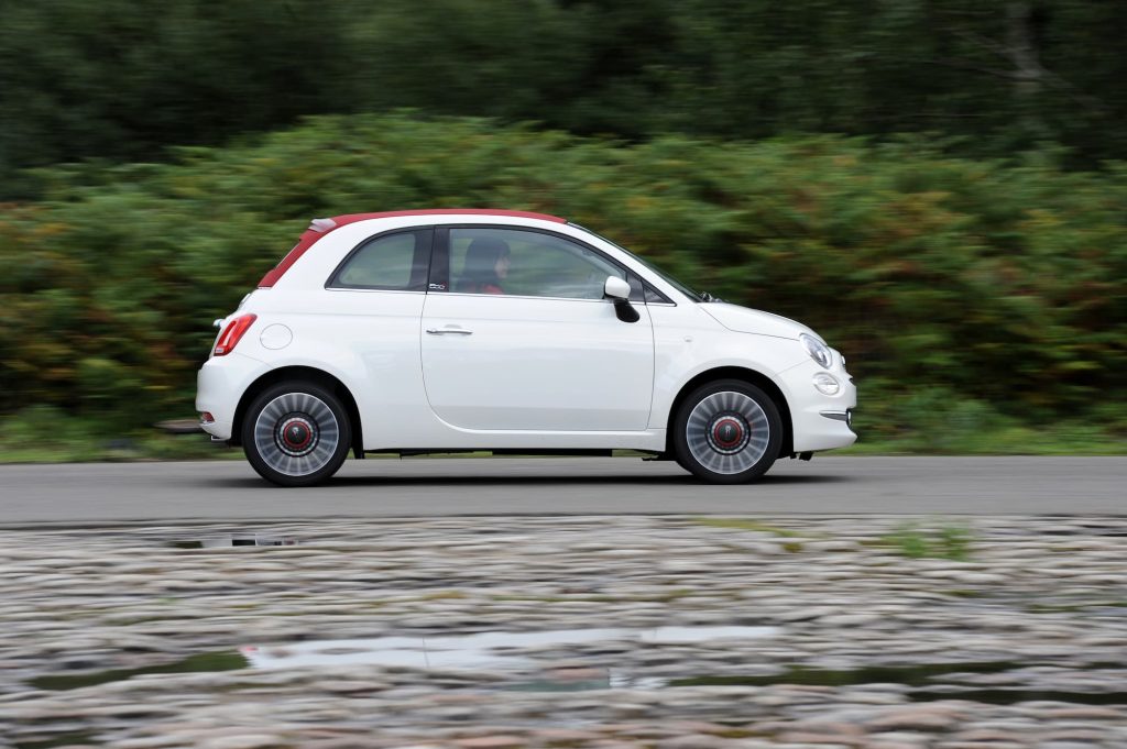 White Fiat 500