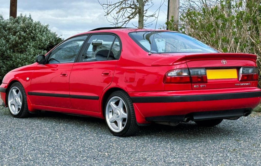 Red Toyota Carina GTi