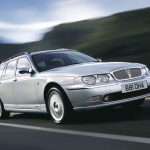 Silver Rover 75 estate driving along a road