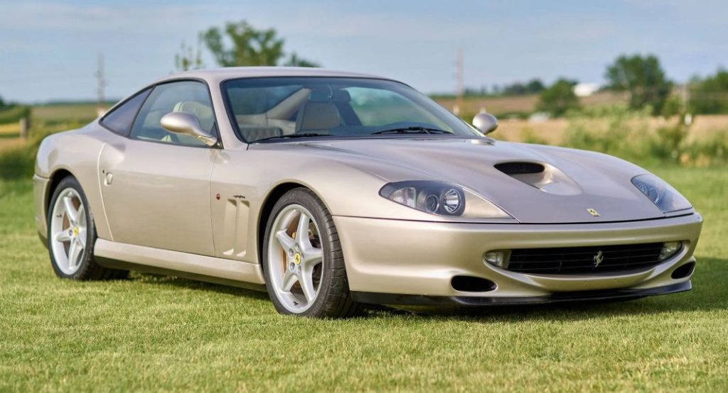 Ferrari 550 Maranello finished in Grigio Ingrid over Sabbia leather