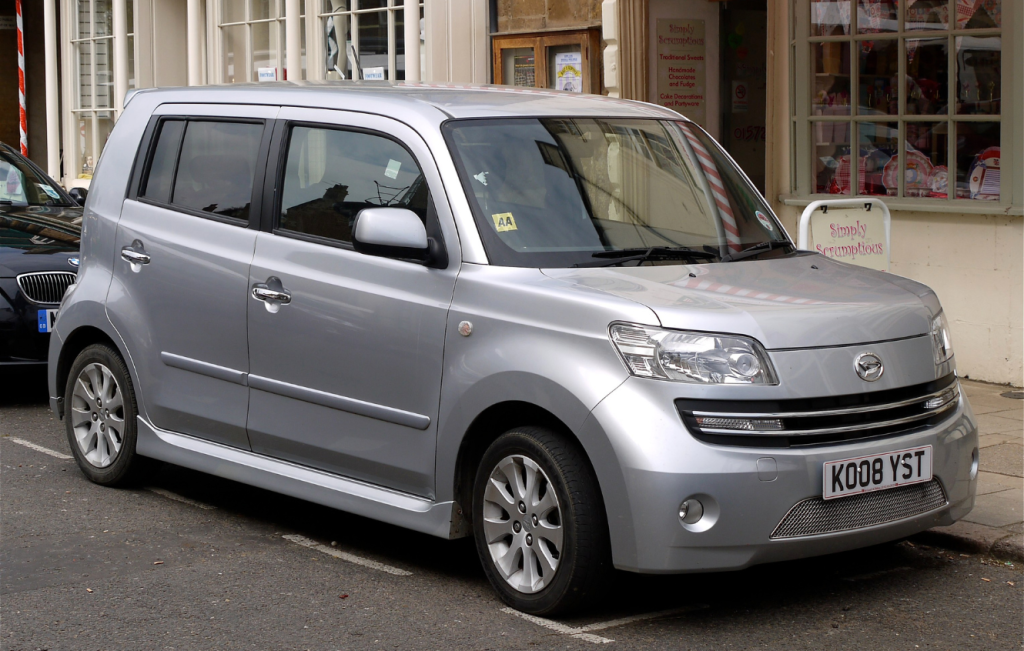 Silver Daihatsu Materia parked on a street
