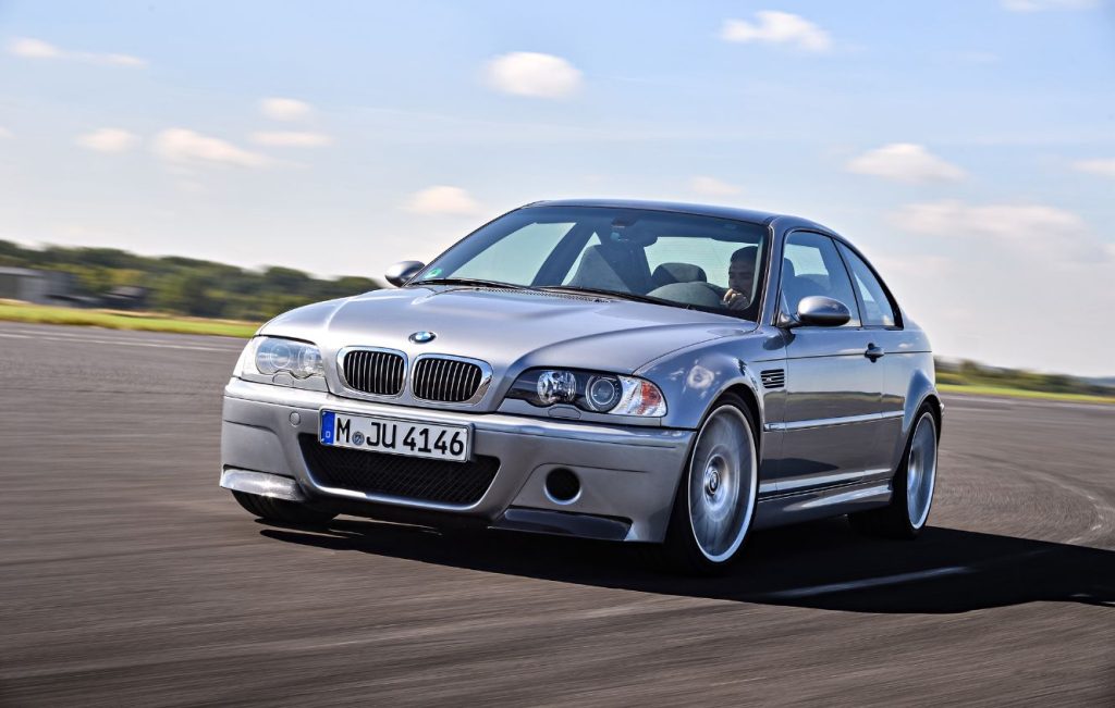 Silver BMW M3 CSL Coupe