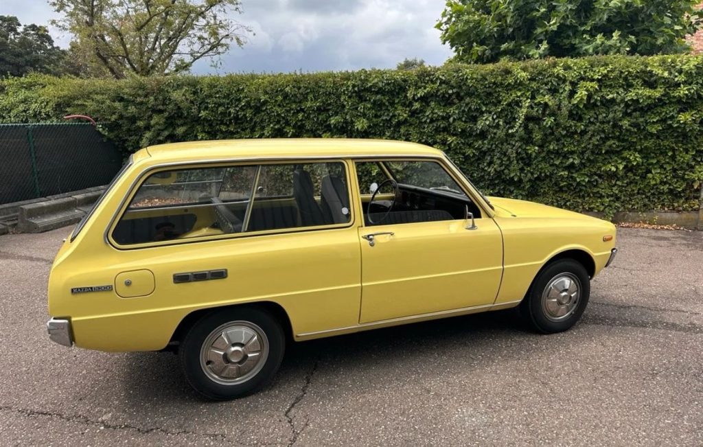 Yellow 1973 Mazda 1300 Estate