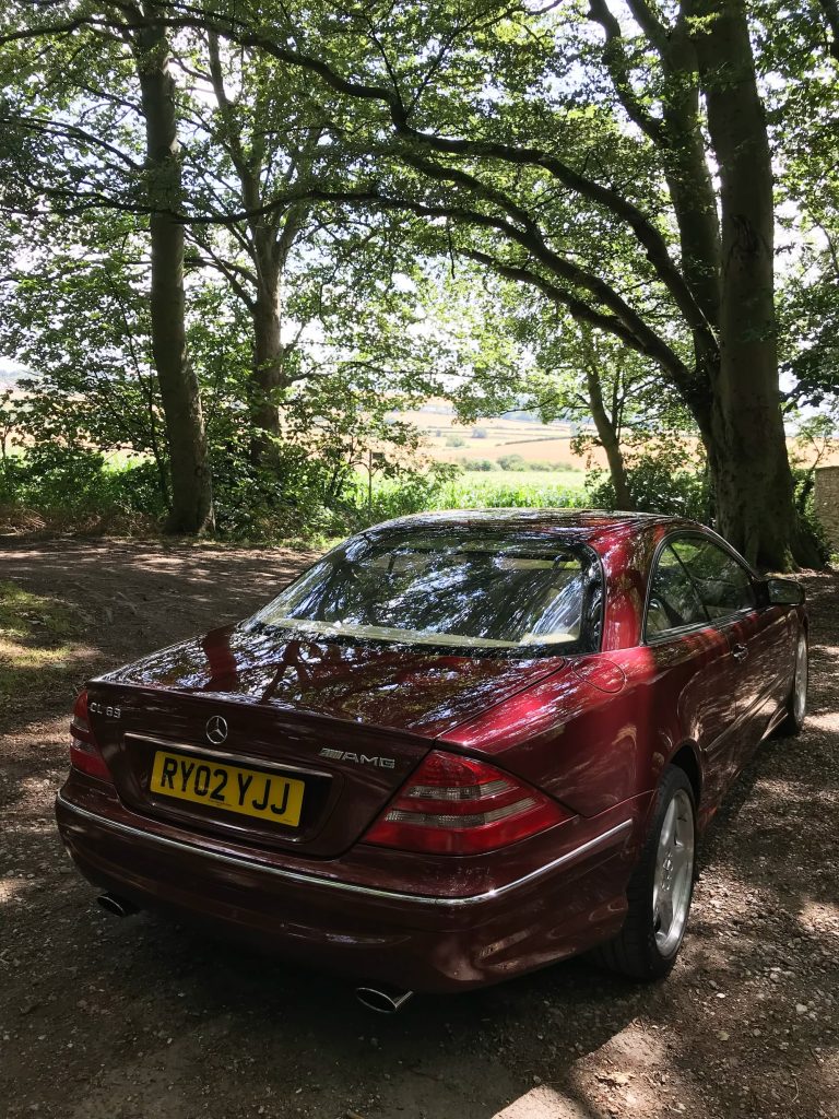 Back of a Mercedes CL63