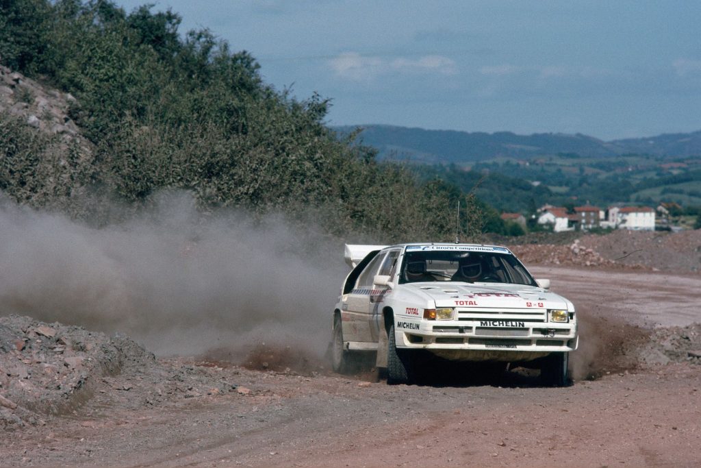Citroen BX TC Evolution group B rally car driving
