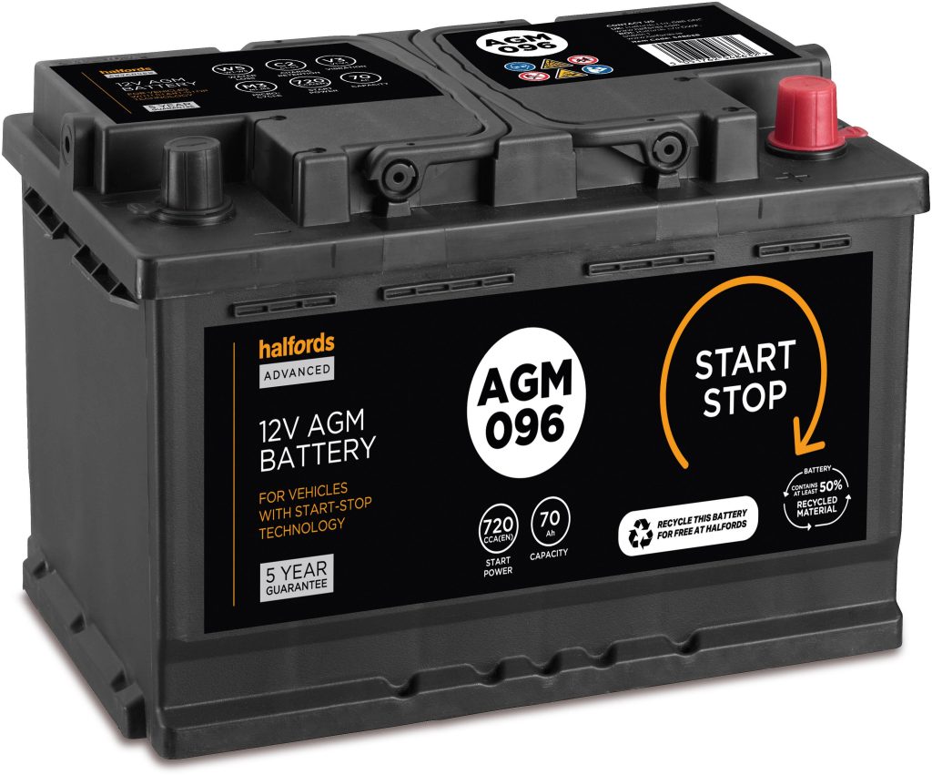 Halfords battery 12v AGM car battery